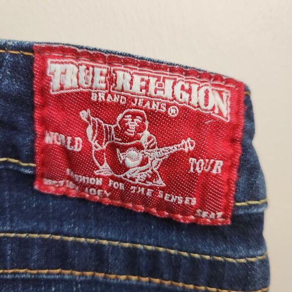 True Religion Jeans Joey SZ 29 Low Rise Y2K‎ Flare Flap Pocket Denim Boot Cut - Picture 8 of 14